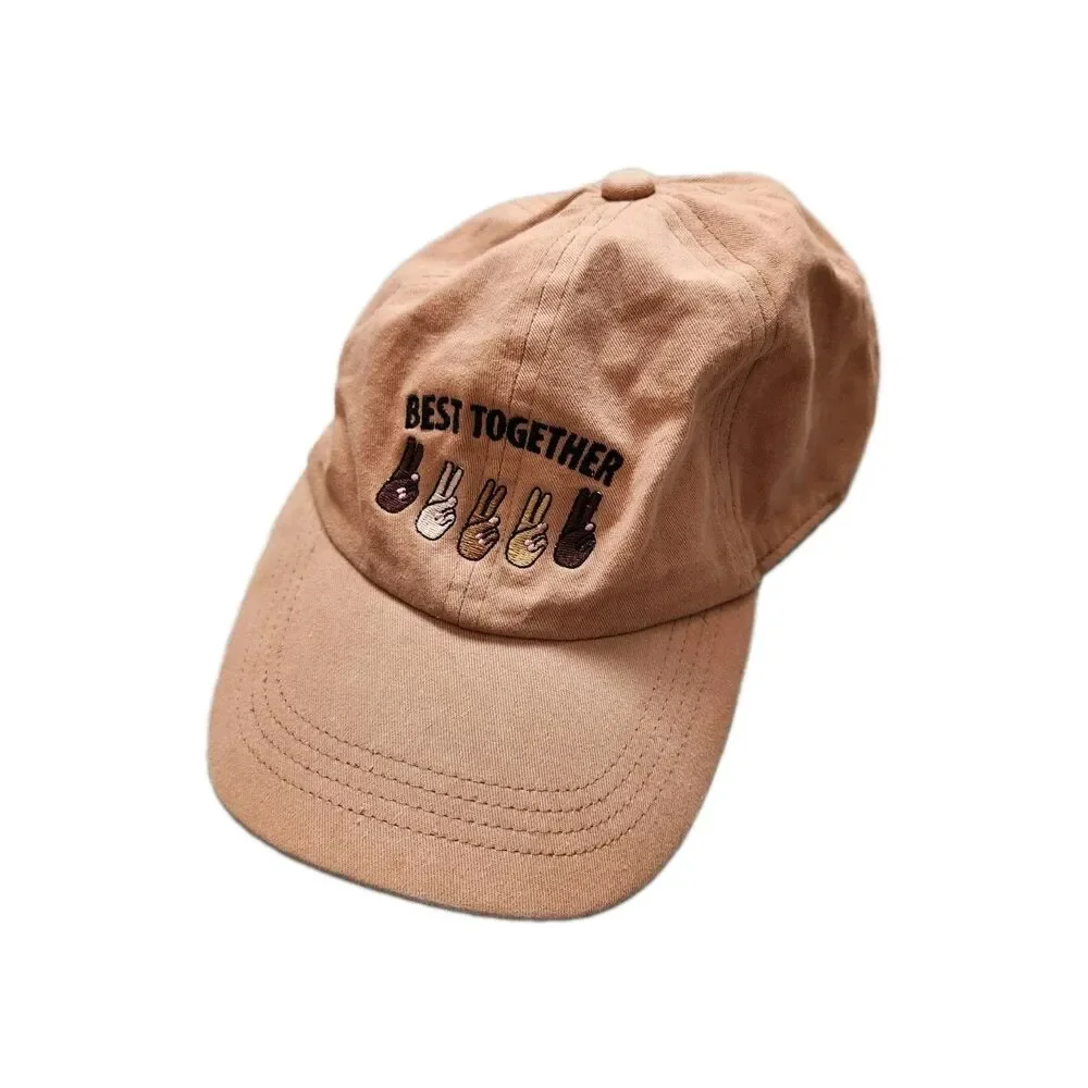 Best Together Peace Sign Equality Dad Hat Tan Adjustable Baseball Cap Adult OSFA